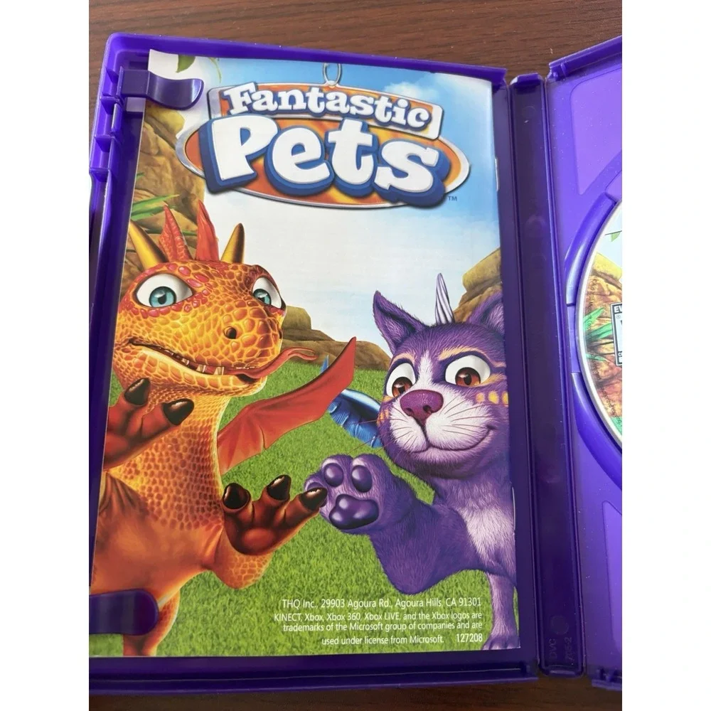 Fantastic Pets (Kinect)- Xbox 360 Video Game With Case Disc And Manual